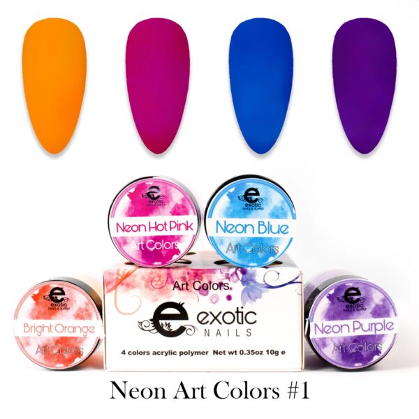 Neon Art Color #1  4 Tone  Acrylic Collection 1/4oz