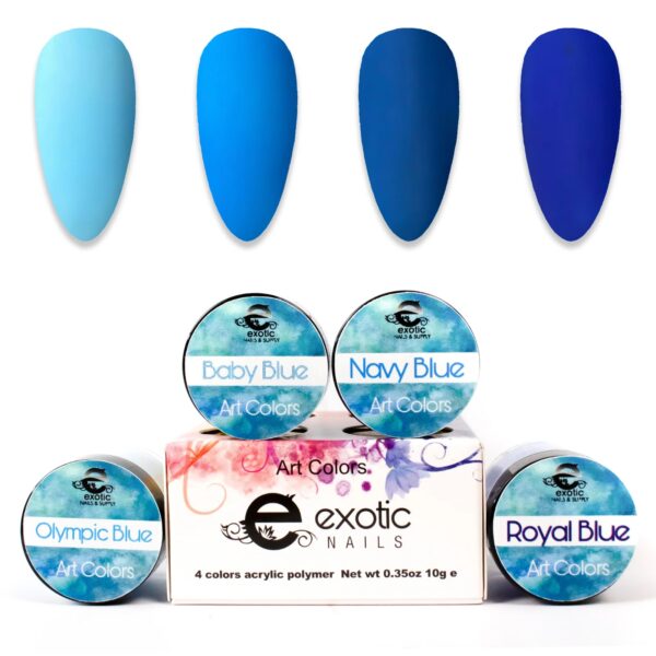 Blue Art Color  4 Tone Acrylic Collection 1/4 oz