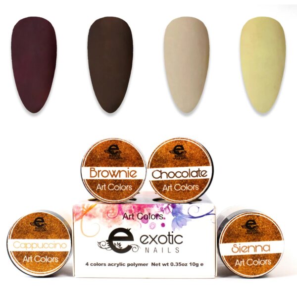 Brown Art Color  4 Tone Acrylic Collection 1/4 oz