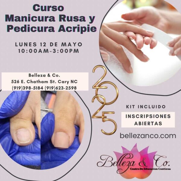 Russian Manicure, Pedicure & Acripie Course (For students with basic knowledge of acrylic application)